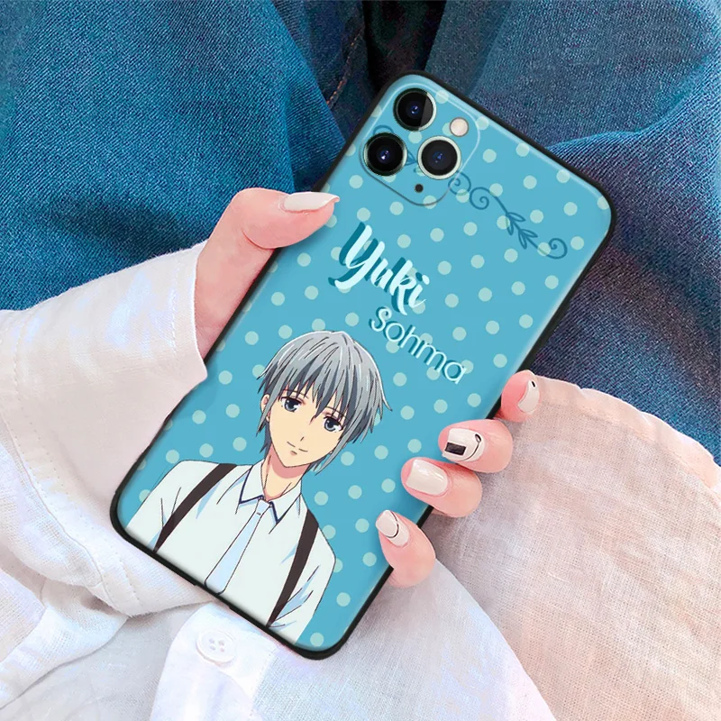 Yuki Фруктовая корзина аниме fanart мягкий силиконовый стеклянный чехол для телефона