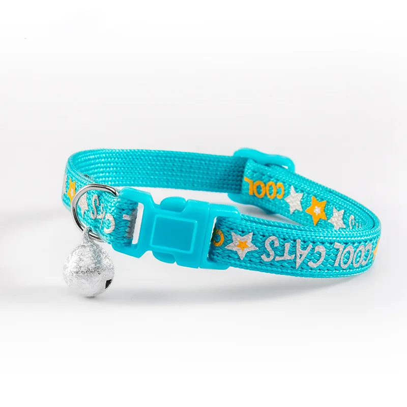 Nylon Ribbon Adjustable Soothing Pet Collar Star Pattern Cat Collar