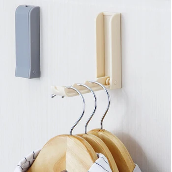 

Foldable Door Hook Wall Hanger For Cloth Home Storage Household Invisible Coat Storage Holder Coat Hanger