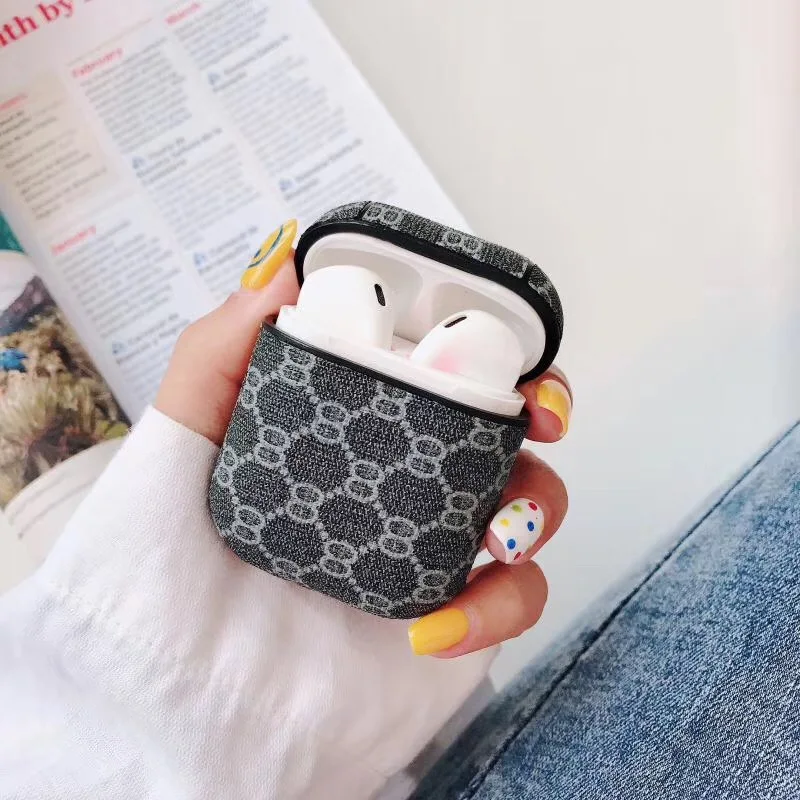 Роскошный Классический чехол для наушников для Airpods 1 2, кожаный жесткий чехол из поликарбоната, чехол для зарядки, корпус для AirPods 1, 2, защитный чехол