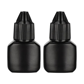 

10 Sets Grafting Eyelash Glue Bottle Empty Refillable Bottles Portable Eyelash Glue Storage Container for Home Travel (Bottle +
