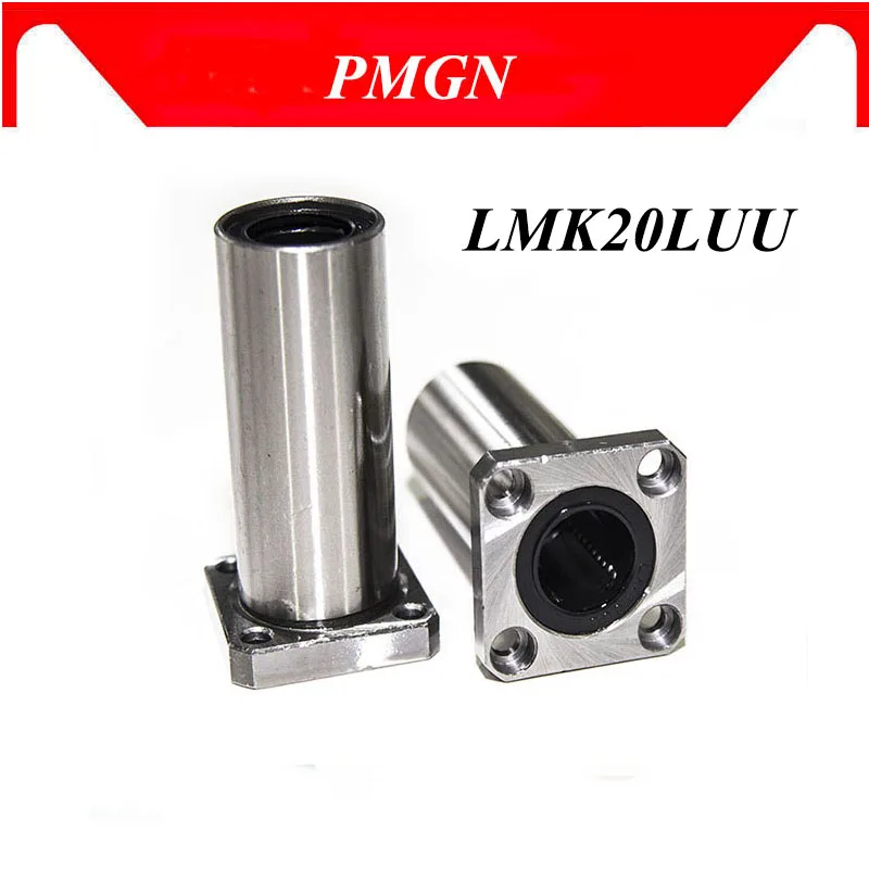 LMK20LUU 20 мм Высокое качество длинный тип фланцевый подшипник Линейный Буш 3d priter XYZ