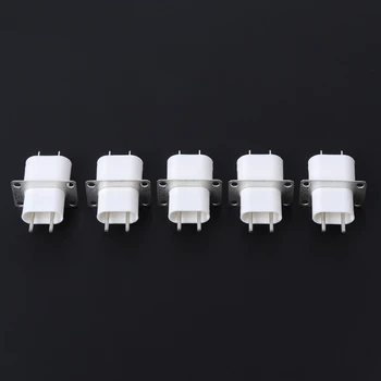 

5Pcs Electronic Microwave Oven Magnetron 4 Filament Pin Sockets Converter Home R9UC