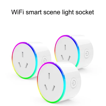 

Smart WiFi Socket Wifi Home Smart AU Plug with Timer Outlet Power Plug Power Monitor Remote Control for Android/IOS Phone App