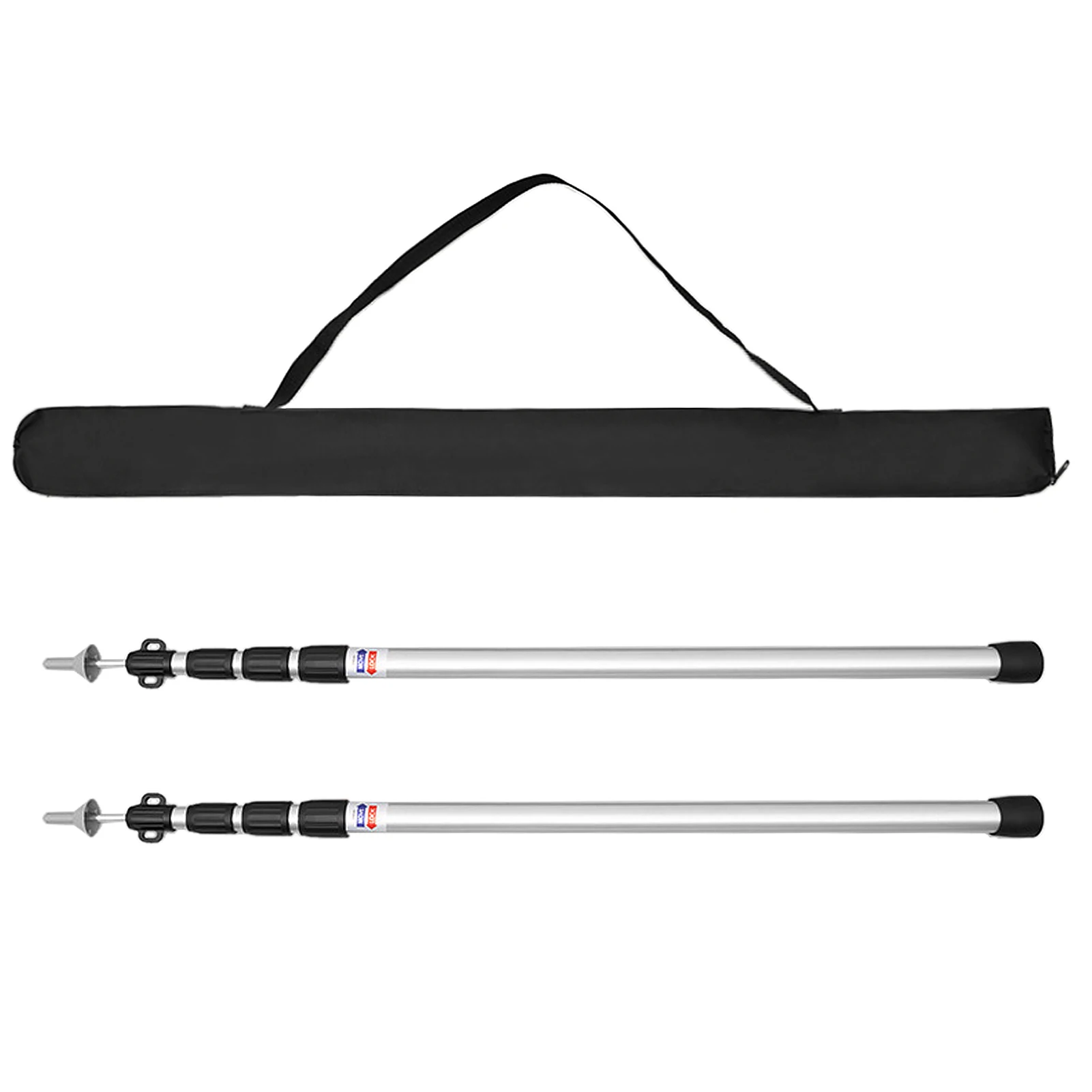 Thicken Aluminum Alloy Tent Pole Adjustable Tent Support Rods Beach Shelter Tarp Awning Pole Replacement Poles Accessories camping tent accessories tent poles