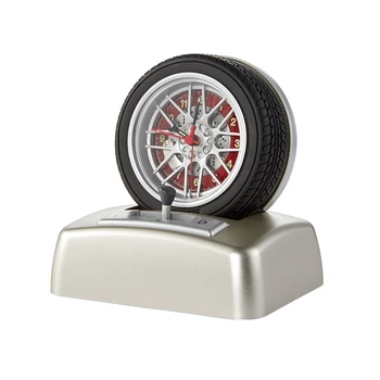 

Special Personality Modern Alarm Clock Seat Clock Simulation Tire Shape Mini Watch Home Decoration
