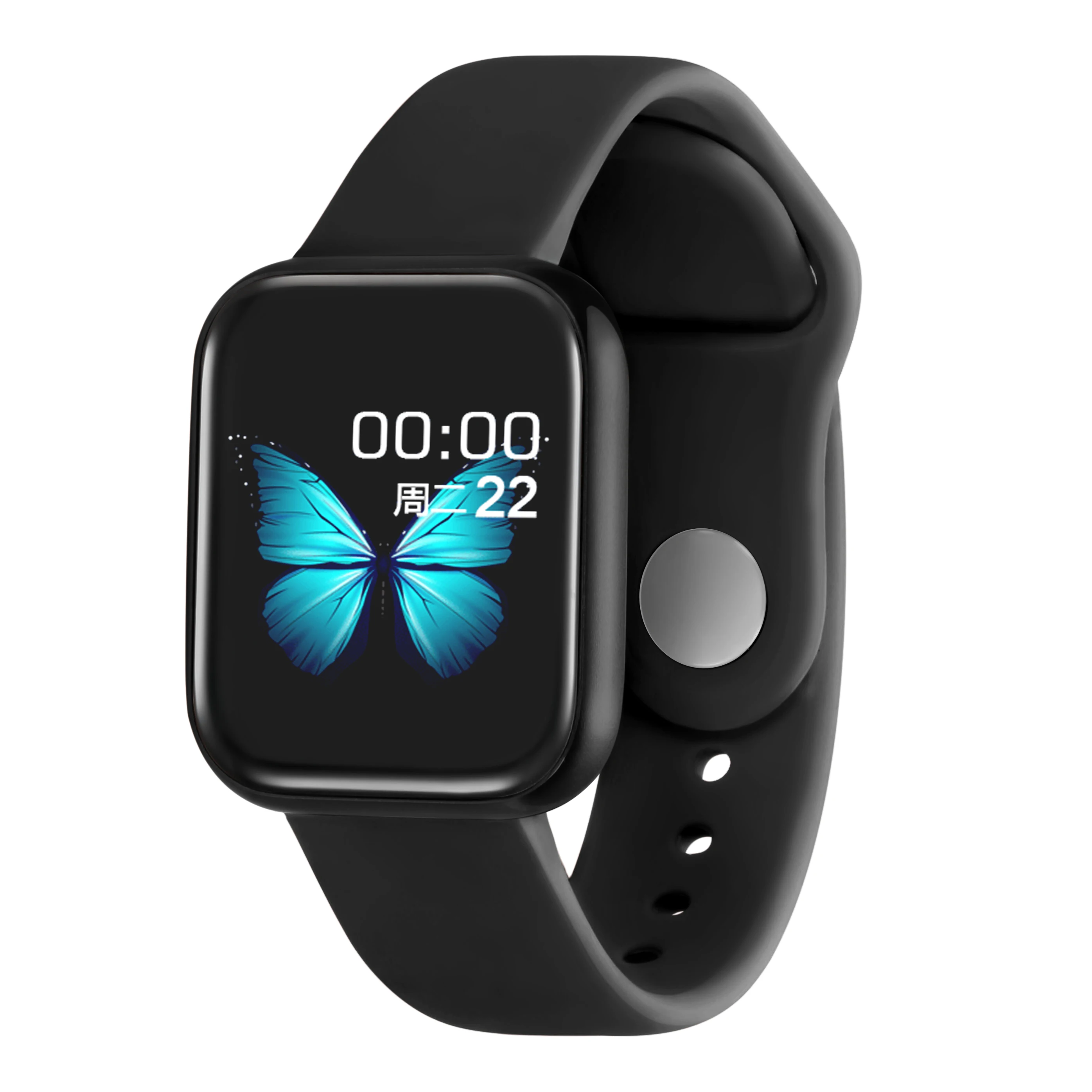 Для мужчин, женщин, детей, умные часы, Bluetooth, водонепроницаемый браслет PK T80 Q9, умные часы для Xiaomi, монитор сердечного ритма, фитнес-трекер - Цвет: black