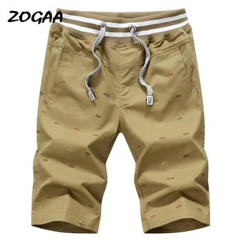

ZOGAA 2020 summer Cotton print casual shorts men cargo shorts plus size 4XL beach shorts M-5XL