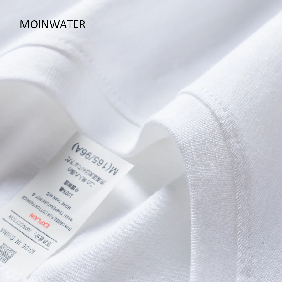 MOINWATER Новая женская модная летняя футболка s Lady хлопок белые футболки женские с коротким рукавом черная футболка Топы MT1942