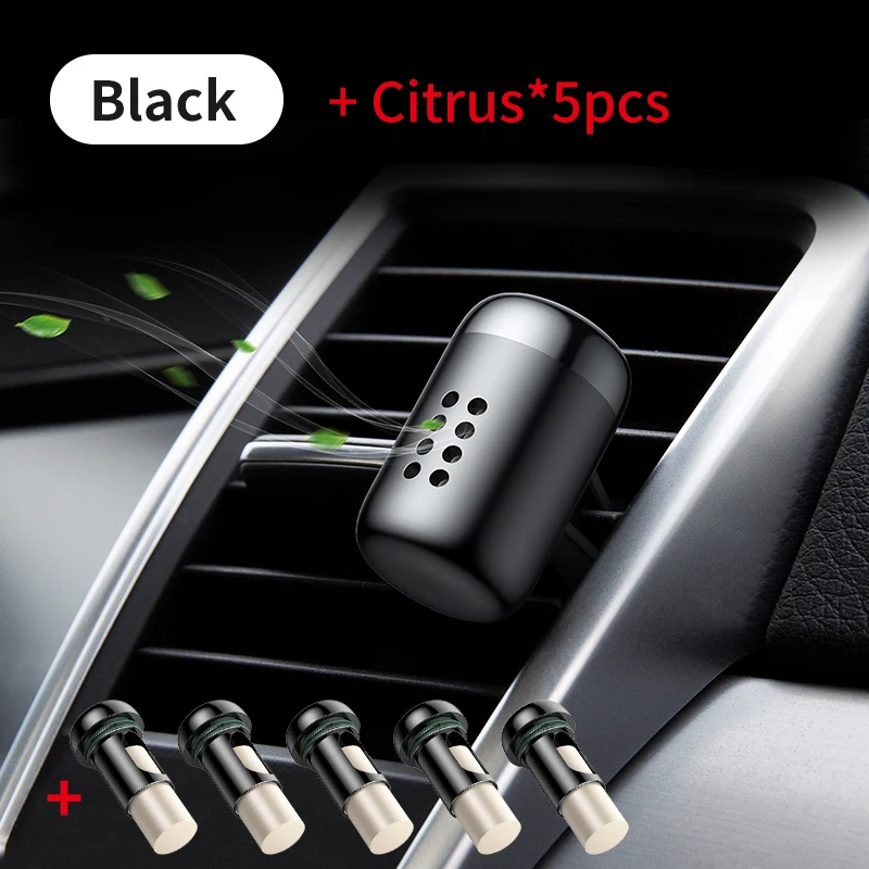 Black 1 Smell Baseus металлический автомобильный освежитель воздуха ароматерапия Твердый для автомобиля Вентиляционный Выход освежитель воздуха состояние Клипса-диффузор - Название цвета: Black 1 Smell