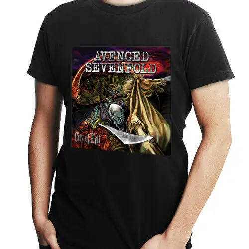 Avenged Sevenfold City Of Evil A7x Новая мужская Черная Футболка размер S до 2XL