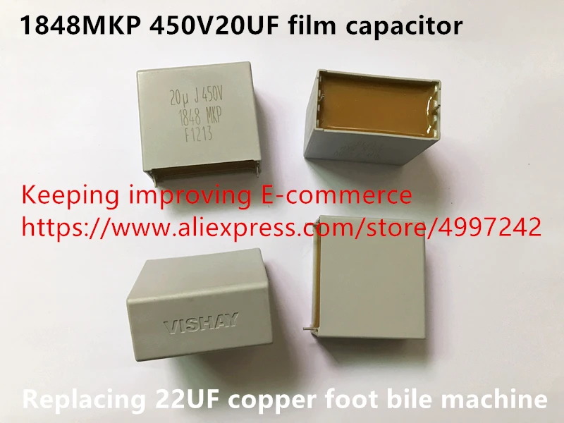 Оригинальный новый 100% 1848MKP 450V20UF пленочный конденсатор замена 22 мкФ медной ножной