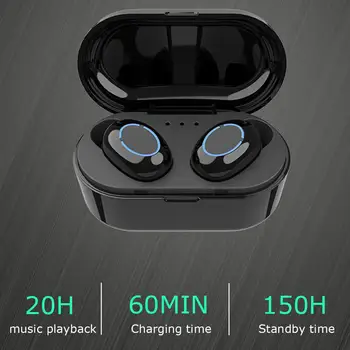 

TWS 5.0 Bluetooth Headphone 3D Stereo Wireless Earbuds In-ear Microphone LED Digital Power Bank Noise Reduction Headset Earbud