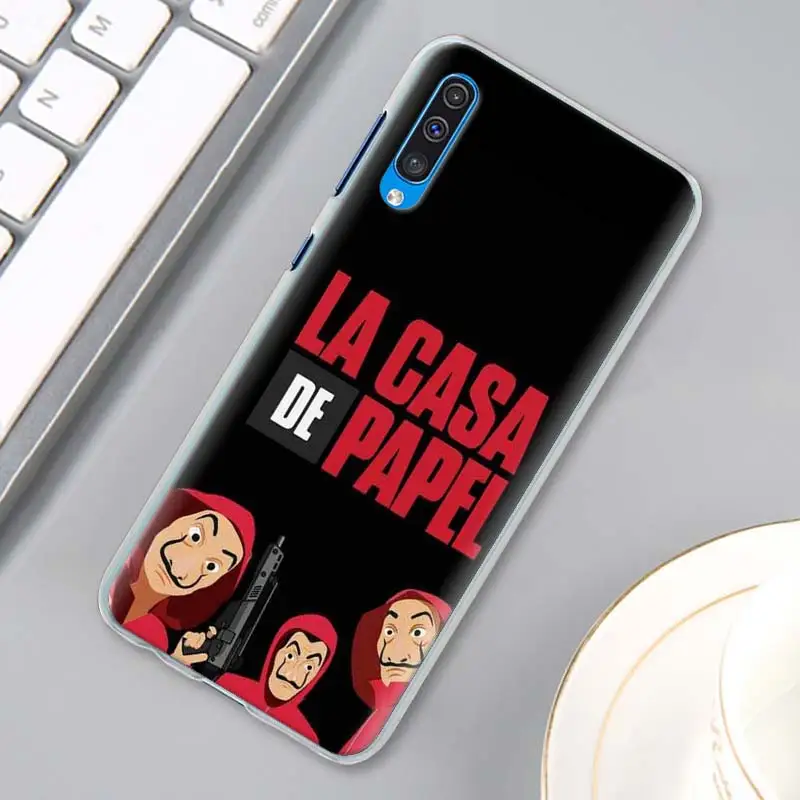 LA Casa De Papel чехол для samsung Galaxy A10s A20e A30 A40 A50 A50s A60 A70 A80 A6 A8 плюс A7 A9 в твердом переплете
