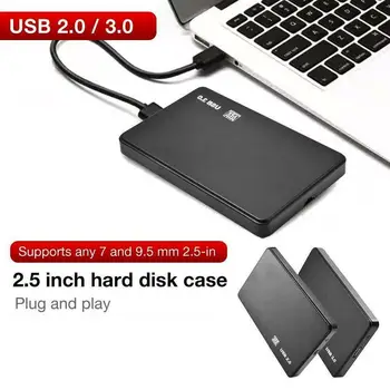 

2.5 inch HDD SSD Case Sata to USB 3.0 2.0 Adapter Free 5 Gbps Box Hard Drive Enclosure Support 2TB HDD Disk For WIndows OS