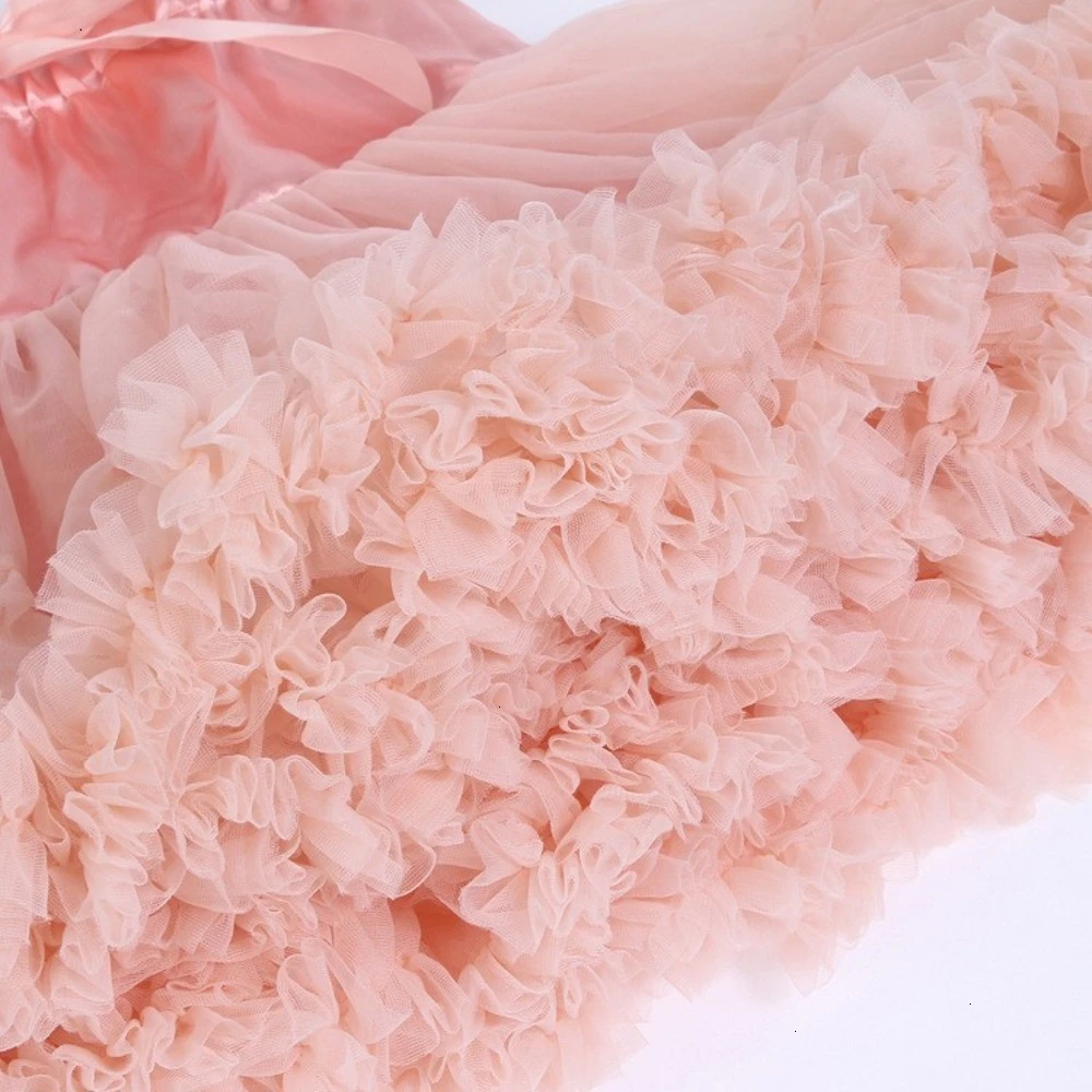 Пышная Подростковая юбка пачка для косплея с вуалью выступлений Сексуальная