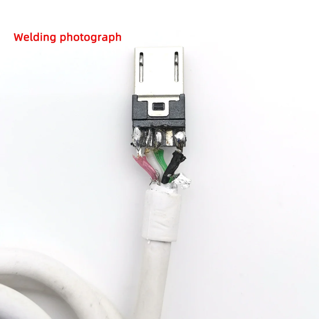 50 шт./лот Micro USB 4Pin 5in штекер Черный/Белый Сварочные данные OTG линейный интерфейс DIY кабель для передачи данных Аксессуары