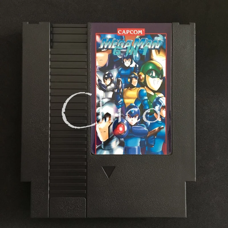 Cartão de Jogo Mega Man para o Jogador de Bits Megaman em 72 Pinos