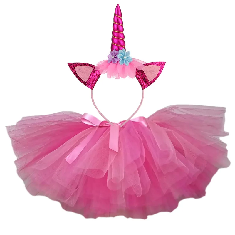 Hasen-Tutu-Rock, Ester-Einhorn-Kostüm-Tutu-Rock für Mädchen mit Stirnband, Baby-Geburtstagskleidung für Oster-Tanzparty – Detail 5