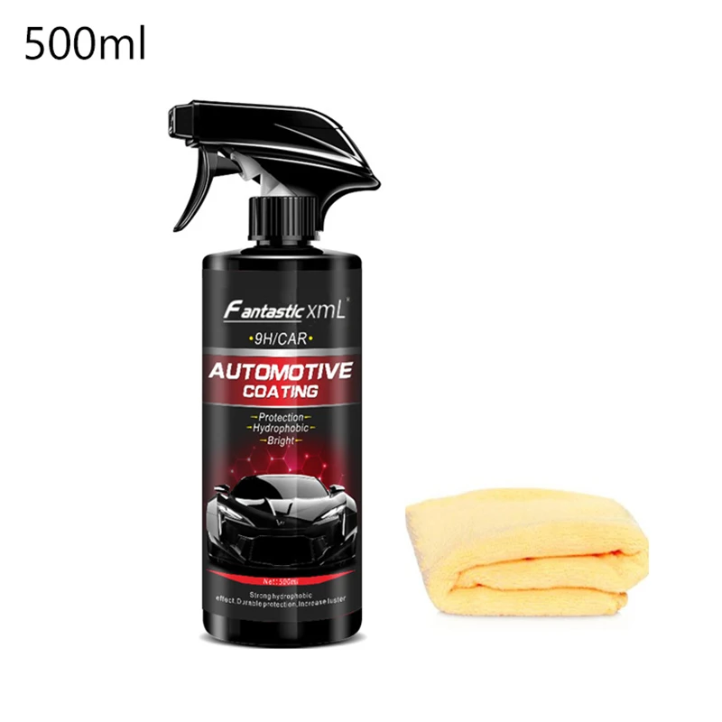 best car wax for black cars 500ML Car 9H Ceramic Coating Nano Glass Plated Crystal Liquid Hydrophobic Coating Waterproof Polishing Agent Paint 9H Hardness best car wax