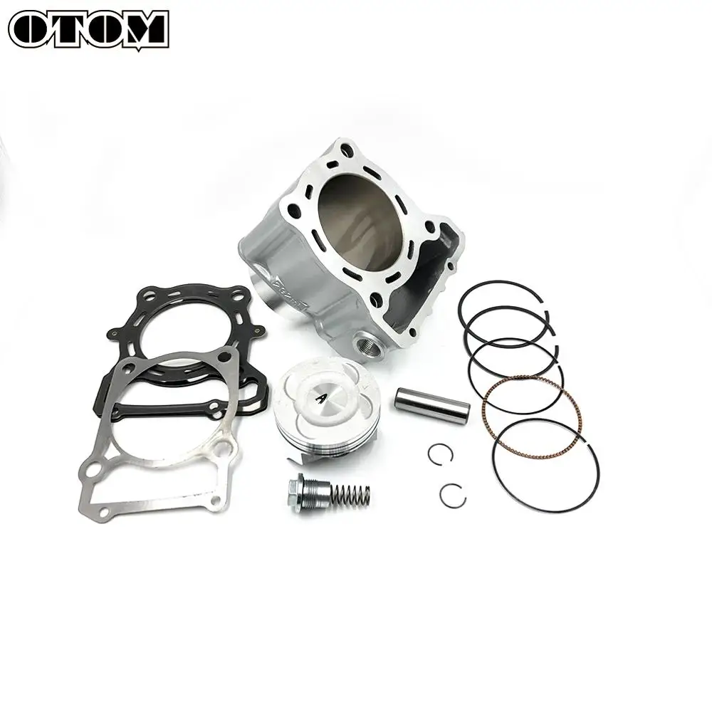 OTOM Cylinder Head & Piston Kit & Gasket Set 78mm Bore for For KAWASAKI KLX250 1993-2018 KLX300 1996-2007
