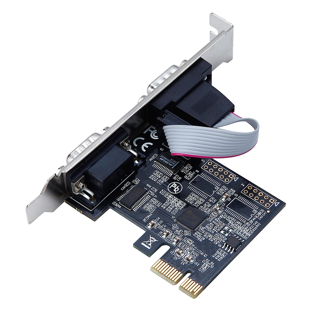 PCI express до 2 последовательных портов адаптер карты расширения с чипсетом ASIX 99100