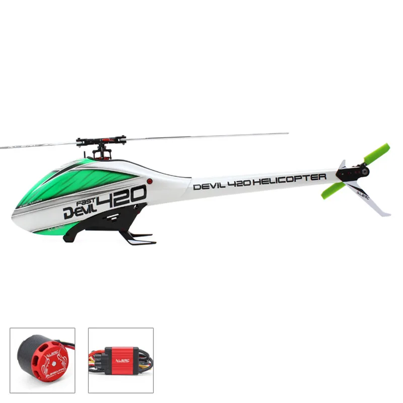 Вертолет ALZRC Devil 420 FAST FBL Combo (в комплекте бесщеточный ESC 60A-V4 и двигатель BL3120) черный