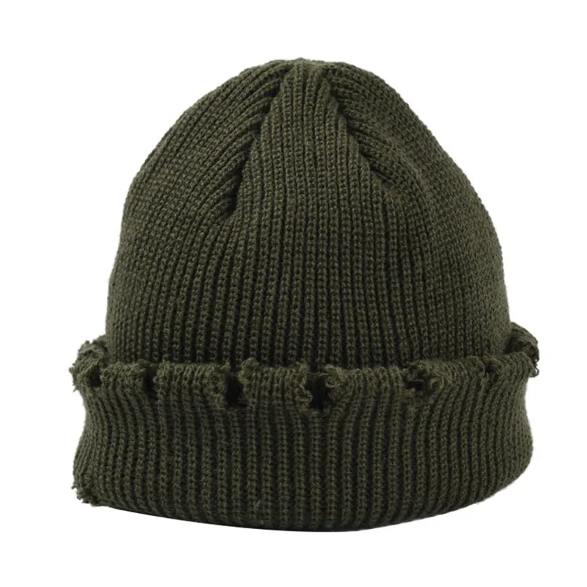 Army green JNKET, новинка, Осень-зима, мужская, женская, с черепом, шапка бини, шапка без полей, вязаная шапка, хип-хоп кепка, уличная, Спортивная, кепка, Casquette - Цвет: Army green