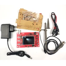 Entrada-nível handheld osciloscópio digital osciloscópio eletrônico iniciante aprendizagem kit p6100 teste sondas 9v/1a adpater