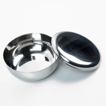

Korean Stainless Steel Rice Bowl Dish Korea Warm Bowl Traditional Bowl With Lid Kitchen Tableware 8.5cm/10.5cm/12cm