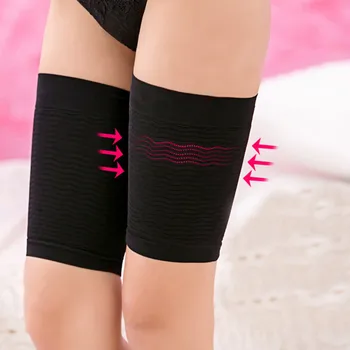 

2020 Thigh Bands Black Summer Sexy Women Anti-skid Sock Thigh Slimming Thighs Shaper Elastic Stretch Plastic Leg Socks Set