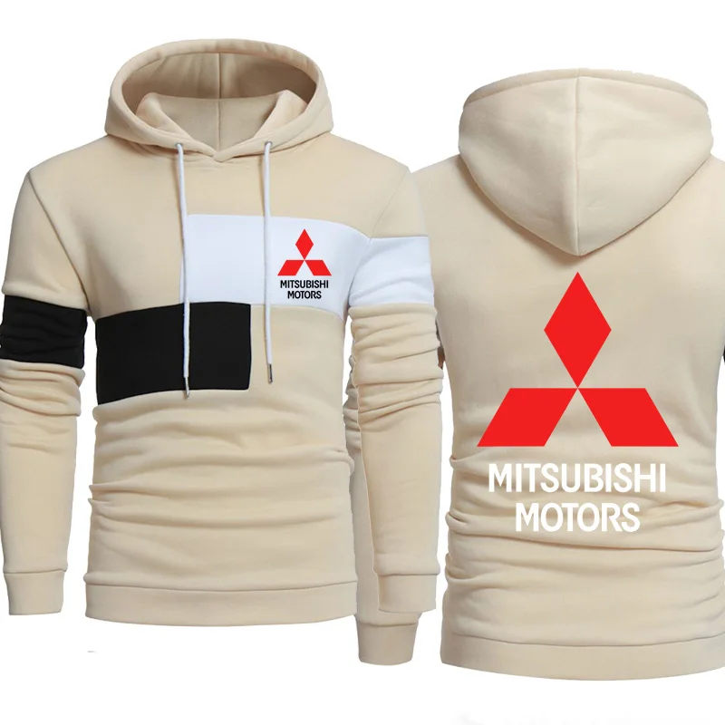 Толстовки для мужчин Mitsubishi Car, толстовка с принтом логотипа, весна-осень, мужская толстовка с капюшоном в стиле хип-хоп harajuku, модная повседневная толстовка из флиса, спортивный костюм