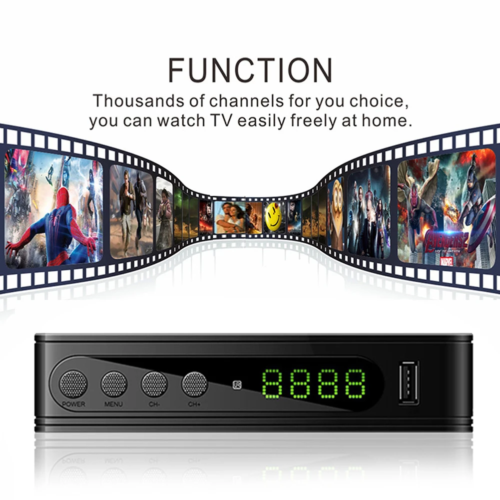 ТВ ресивер DVB T2 / T DTT HD цифровой тюнер приемник TV H.264 спутниковый Wi Fi декодер для