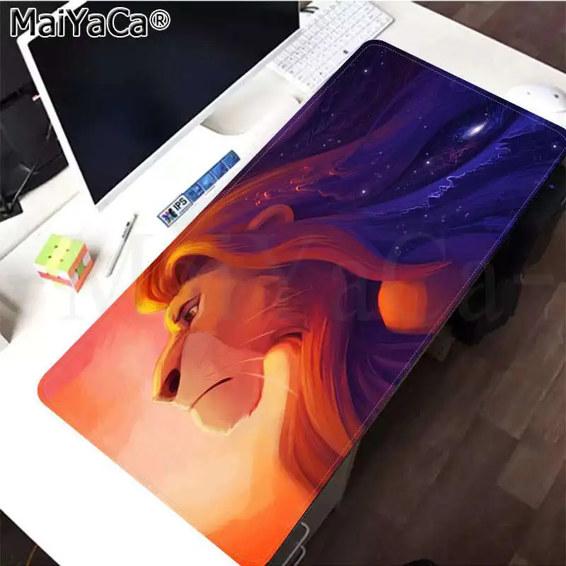 MaiYaCa ваши собственные коврики лев Король Simba мультфильм Удобная мышка коврик для игровой мыши большой коврик для мыши клавиатуры коврик