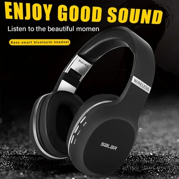 

SALAR N12 Wireless Headphones Bluetooth Headset Foldable Earphones Headphone with Microphone for PC Computer Mobile Phone Mp3(Bl