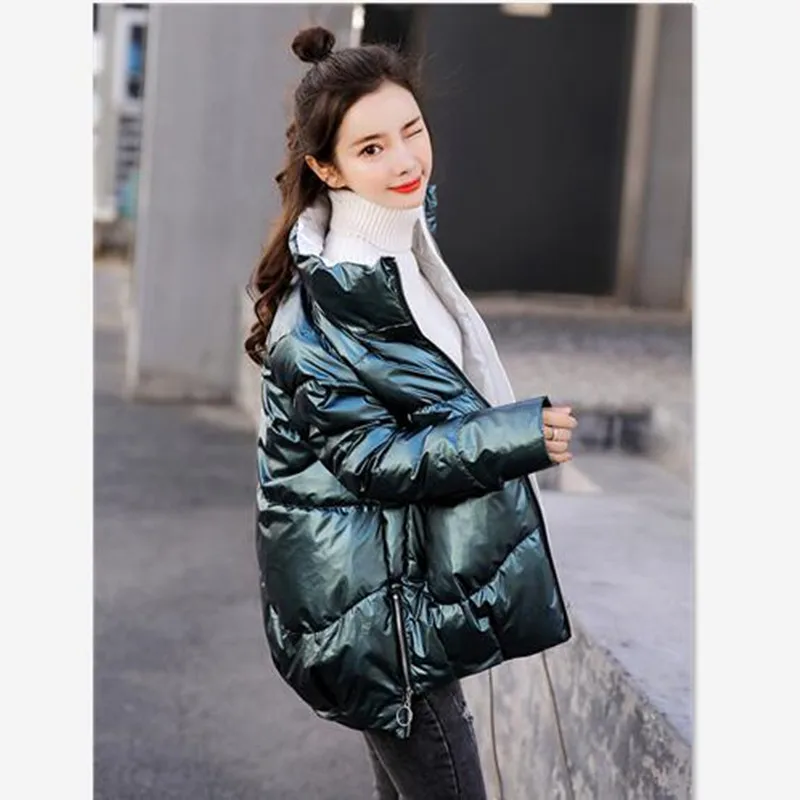 Kpop, новинка, корейский стиль, верхняя одежда со стоячим воротником, модная пуховая хлопковая одежда, зимняя куртка для женщин, Длинная женская куртка, водоотталкивающая