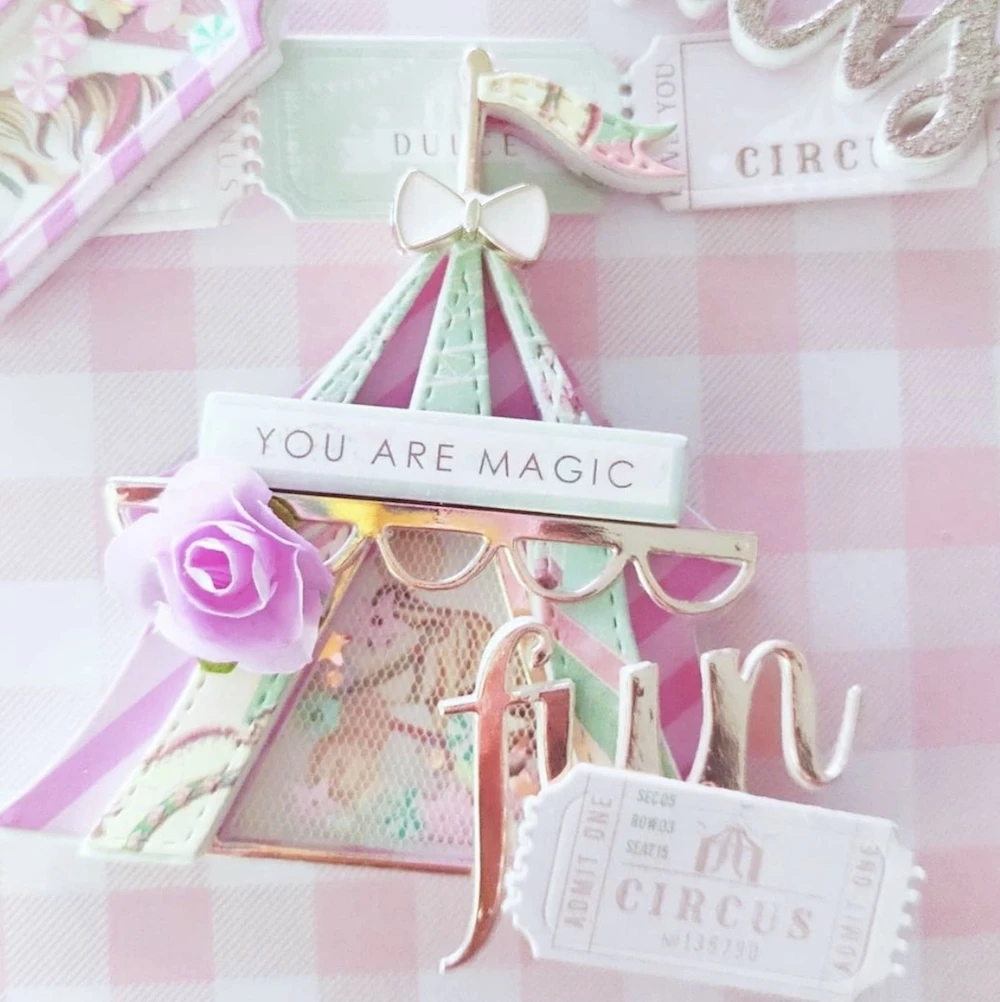 Kscraft Circus Tent Shaker メタルカッティングダイ 日曜大工用ステンシル スクラップブッキング 装飾エンボス加工 紙カード Cutting Dies Aliexpress