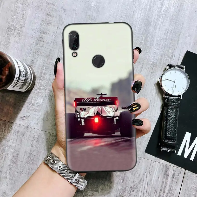 Для Формулы 1 черная крышка чехол для телефона для Xiaomi Redmi Note фотоаппаратов моментальной печати 8 7 7S 7A 6 S2 GO K20 Pro 6A mi 6X 5X A1 CC 9 8 Coque