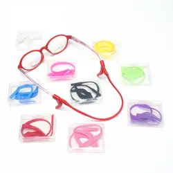 2 шт./компл. силиконовые детские очки цепи очки ремешок для солнцезащитных очков спортивный ремешок шнур держатель для детей