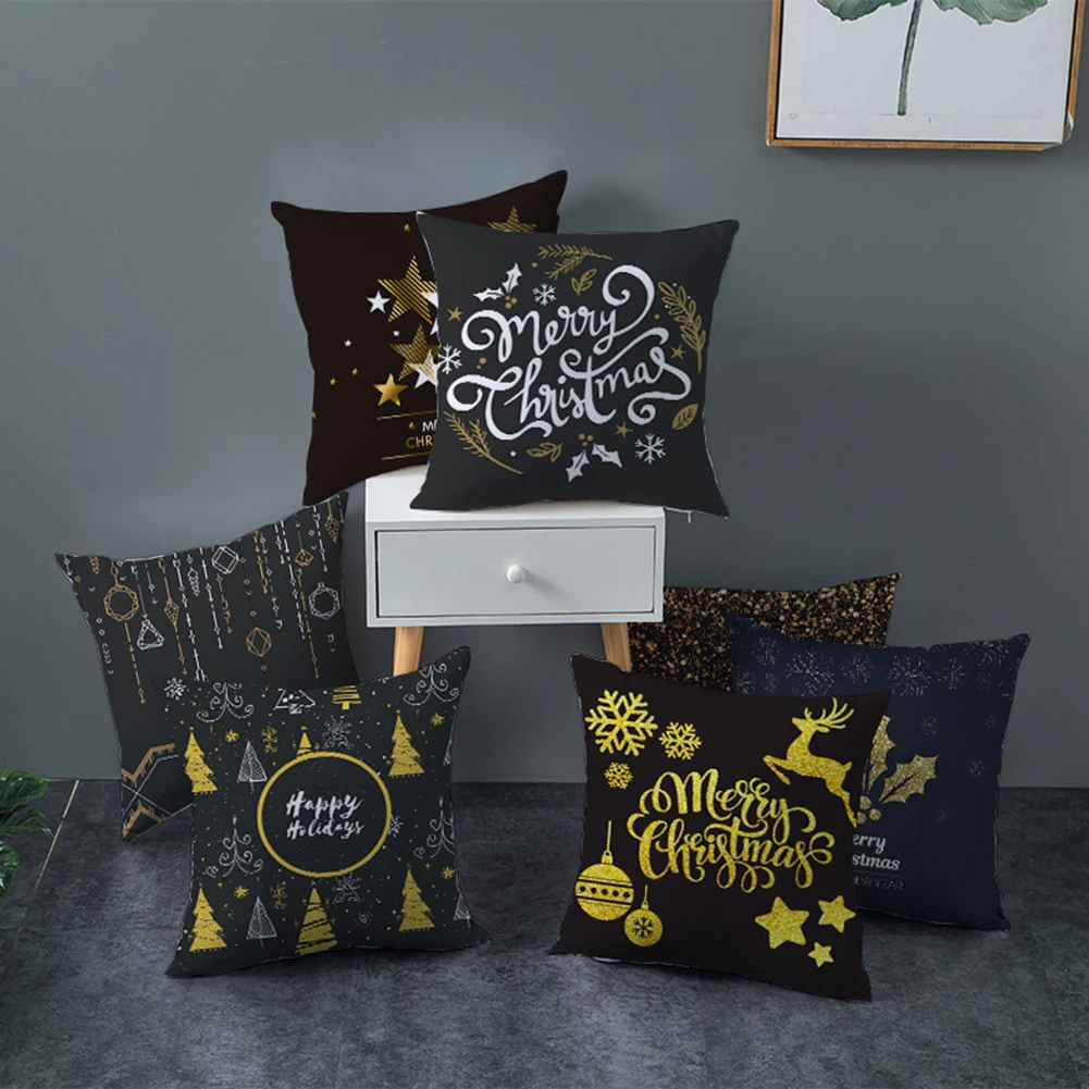 Рождественскую тематику, раздел-Снежинка лось подушка в форме звезды чехол Чехол для подушки офис Декор для домашнего дивана