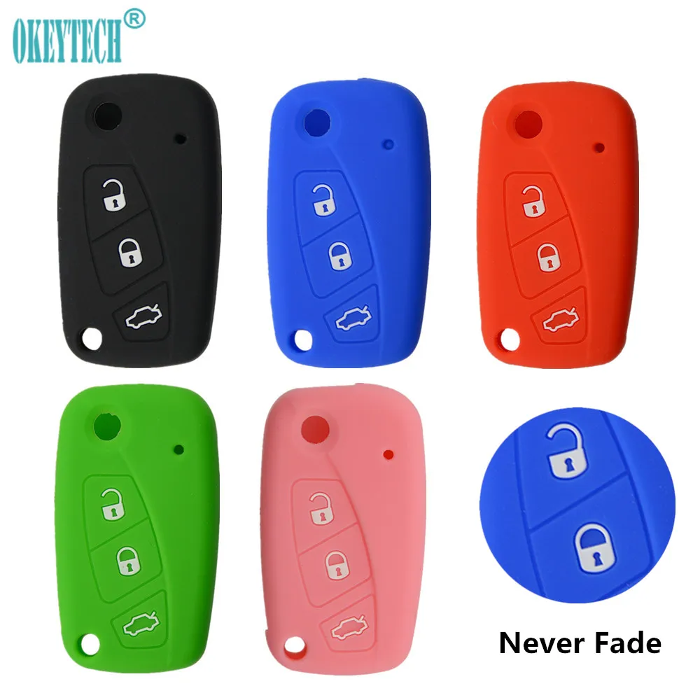 OkeyTech 3 кнопочный фрикционный чехол для FIAT Panda Stilo Punto Doblo Grande Bravo 500 Ducato microbus Floding Key