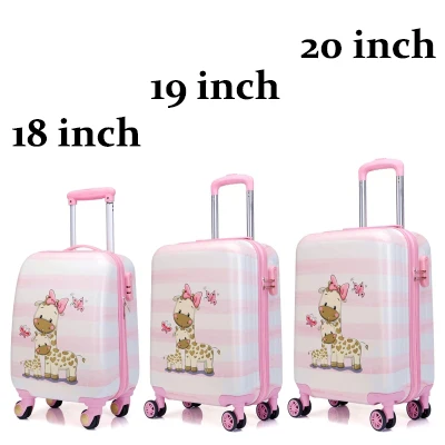 Rolling Luggage GALANODEL чемодан с розовой пандой, чемодан на колёсиках, Детский чемодан на колесиках для путешествий, милая детская сумка, подарок для девочек - Цвет: Rolling Luggage