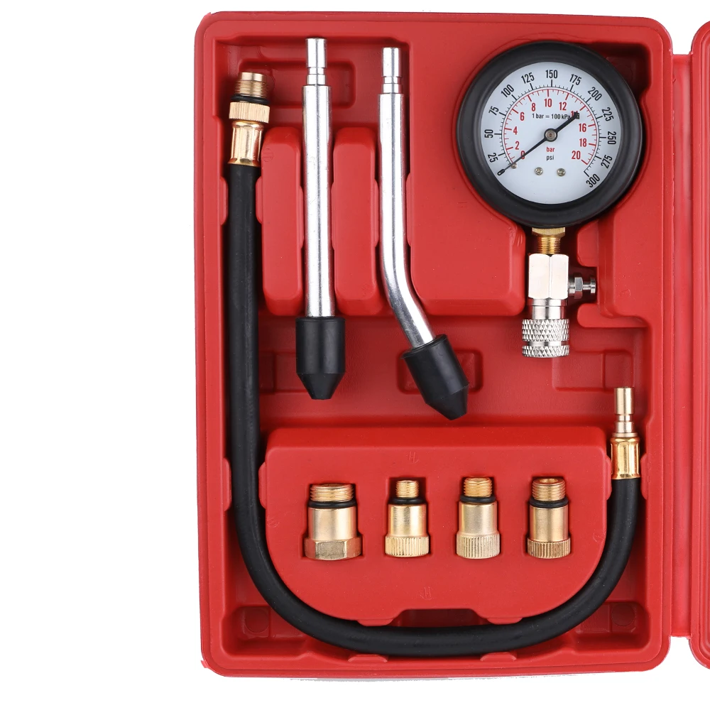 Car-Styling Petrol Hand Gas Engine Cylinder Compression Tester Engine Diagnostic 6.21