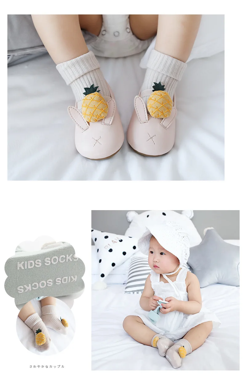 Emmababy, модные теплые нескользящие носки под сапоги для малышей теплая обувь с рисунком для маленьких девочек Нескользящие тапочки для детей от 0 до 18 месяцев