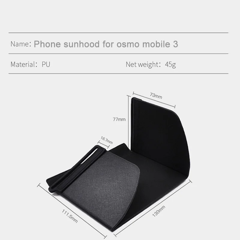 JINSERTA смартфон Sunhood 4,7-5,5 дюймов для DJI OSMO Mobile 3 ручные стабилизаторы аксессуары для стабилизаторов чехол для телефона для OSMO Mobile