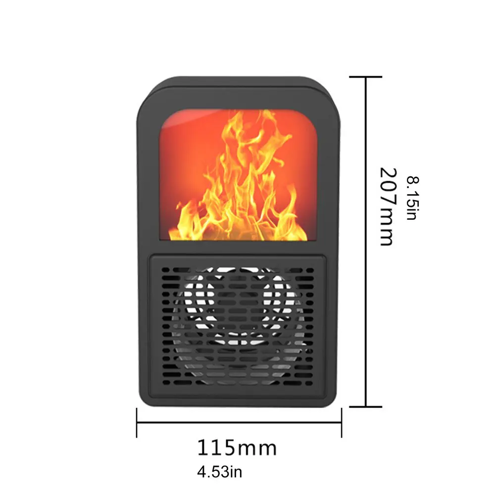 Портативный 3d-обогреватель с эффектом пламени, домашний мини-электрический обогреватель, обогреватель с подогревом, вентилятор, маленькая нагревательная плита, радиатор, машина - Цвет: as show 2