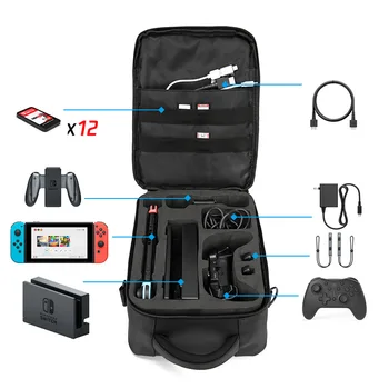 

Portable Storage Shoulder Bag for Nitend Switch Travel Carrying Case for Nintendo Switch Console Accessories Canvas Gaming Bag