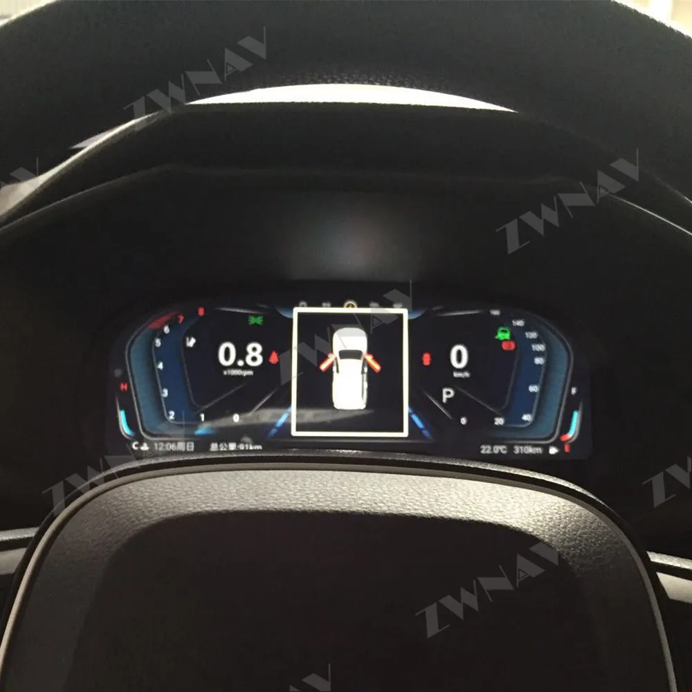 Digital Dashboard Panel Virtual Instrument Cluster CockPit LCD