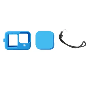 

Soft Silicone Case For Gopro 9 Active Camera Protective Cover Shell With Hand Strap Camera Accessorie