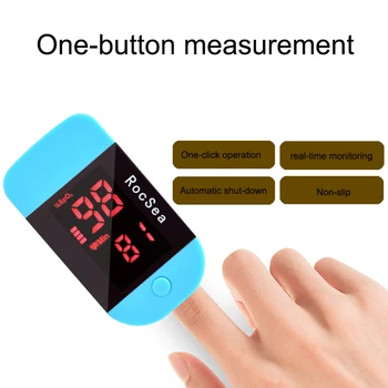 

Blood Oxygen Monitor Heart Rate Monitor Clip-On Pulse Oximeter Detect Pulse Rate Oxygen Saturation For Home Health Care